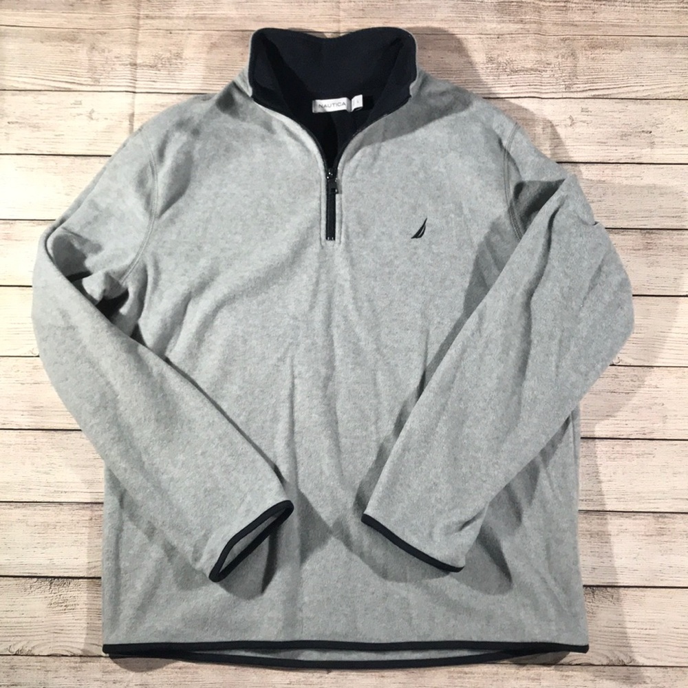 Nautica quarter zip sweater men’s size Large